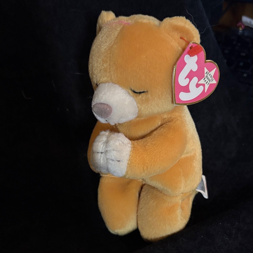 Ty Plushie Hope Praying Bear - Golden Brown